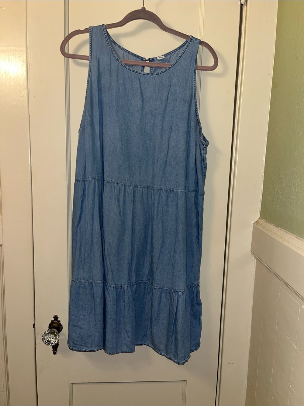 Old Navy Light Blue Denim Mini Dress